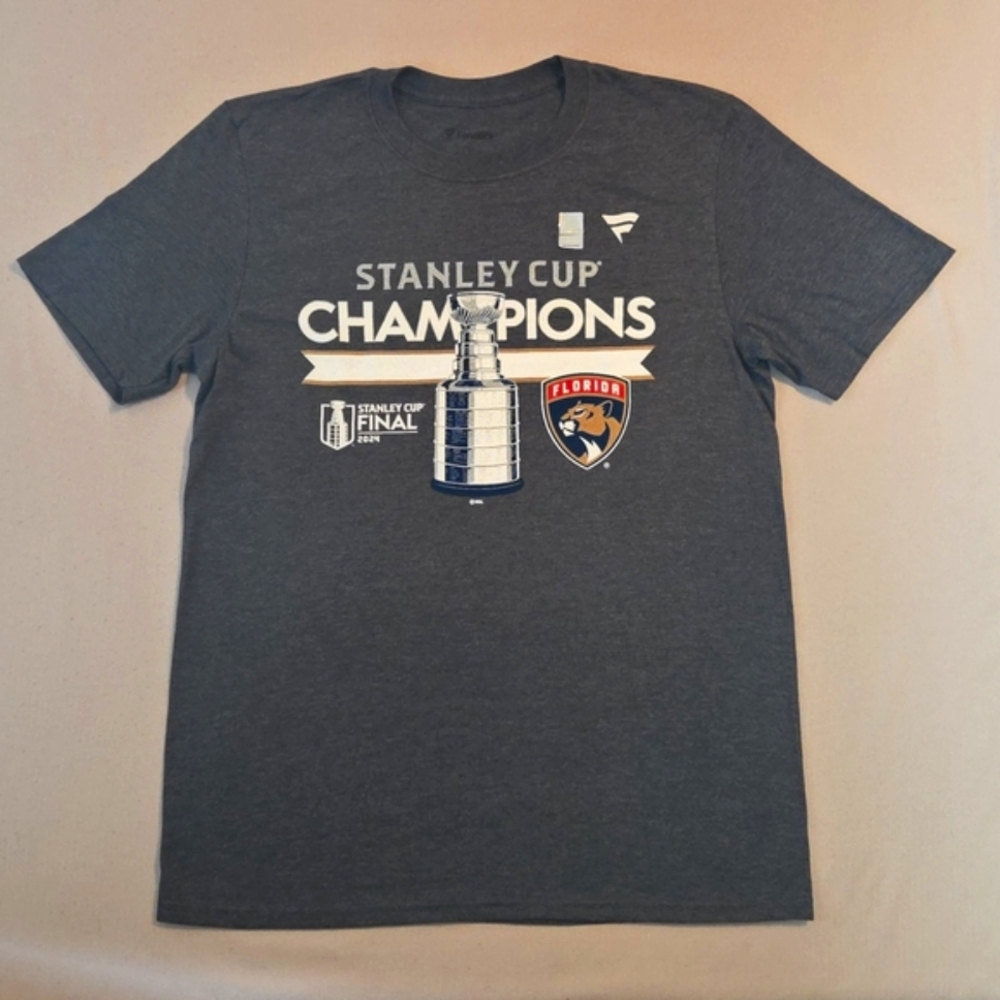 Florida Panthers Fanatics 2024 Stanley Cup Champions Locker Room T-Shirt - Heath